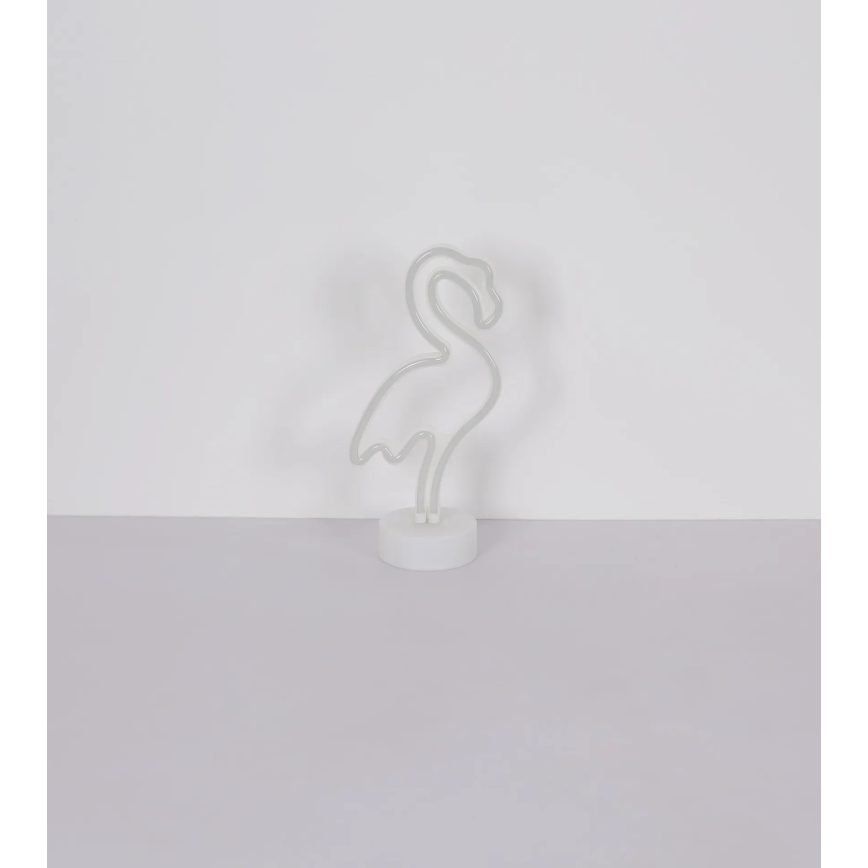 Globo - LED Neónová stolná dekorácia LED/2W/3xAA plameniak