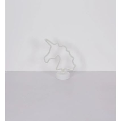 Globo - LED Neónová stolná dekorácia LED/2W/3xAA jednorožec