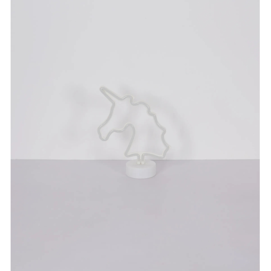 Globo - LED Neónová stolná dekorácia LED/2W/3xAA jednorožec