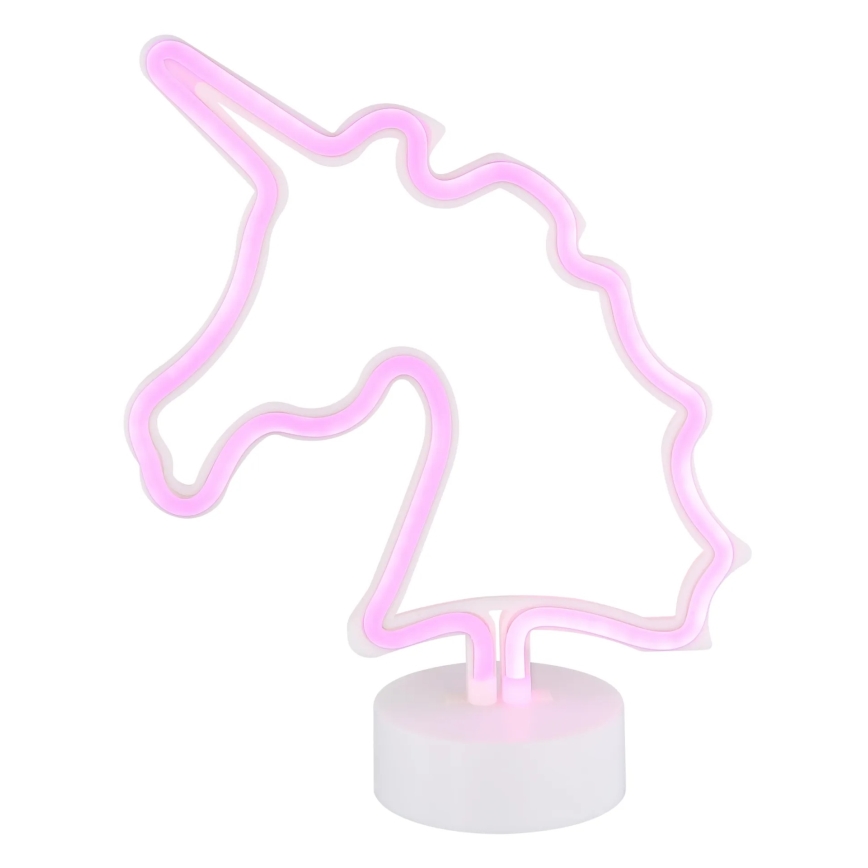 Globo - LED Neónová stolná dekorácia LED/2W/3xAA jednorožec