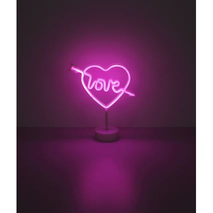 Globo - LED Neónová stolný dekorácia LED/2W/3xAA srdce