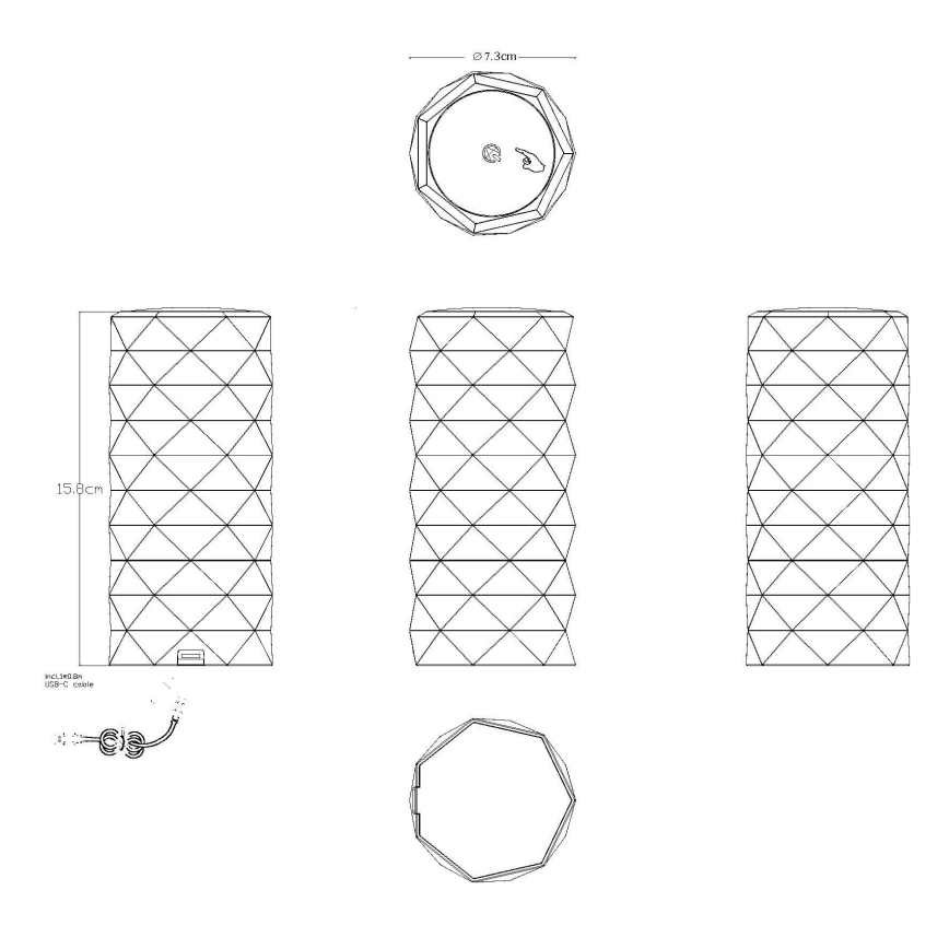 Globo - LED RGB Nabíjacia dotyková stolná lampa LED/0,6W/3,7V 500mAh