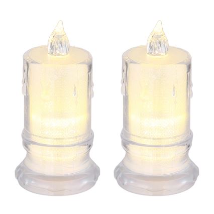 Globo - SADA 2x LED Sviečka LED/0,25W/3xLR1130