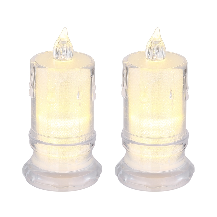 Globo - SADA 2x LED Sviečka LED/0,25W/3xLR1130