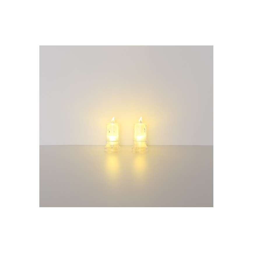 Globo - SADA 2x LED Sviečka LED/0,25W/3xLR1130
