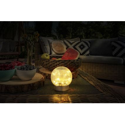 Globo - LED Dekoračná nabíjacia stolná lampa 25xLED/0,06W/5V 600 mAh IP44