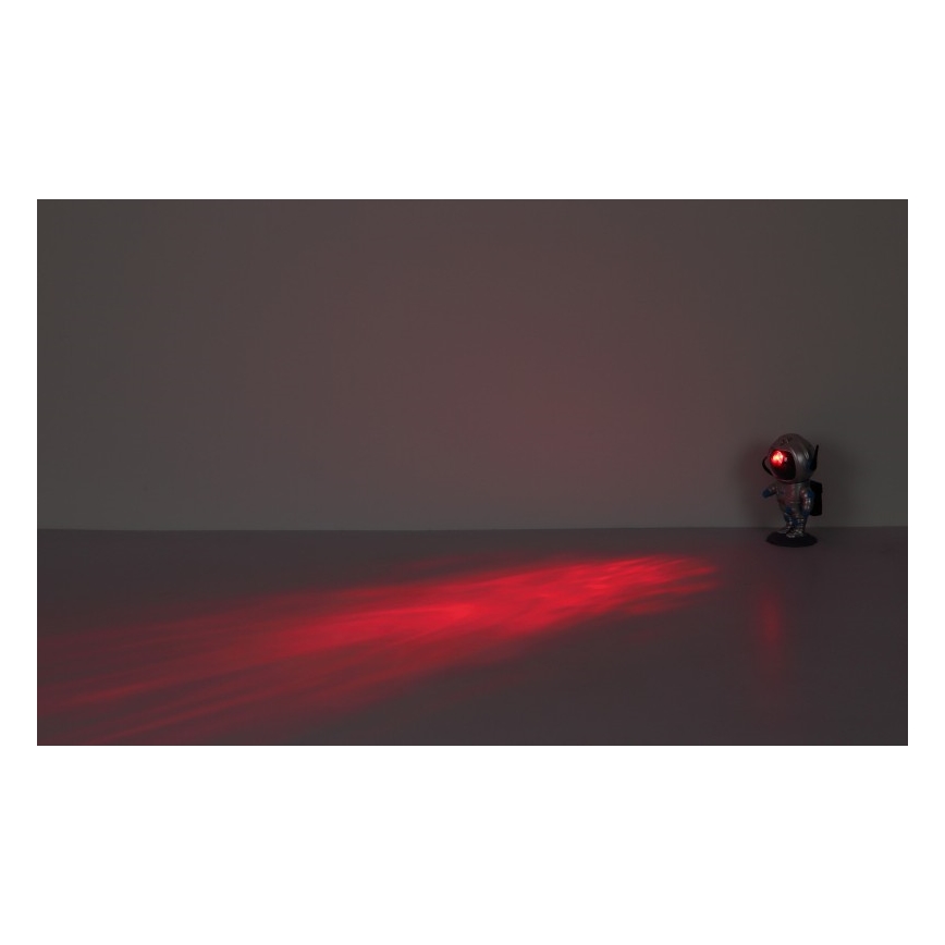 Globo - LED RGB Stolná lampa LED/4,5W/5V kozmonaut strieborná