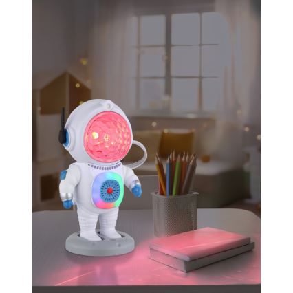 Globo - LED RGB Stolná lampa LED/6W/5V kozmonaut biela