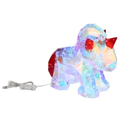 Globo - LED Stolná dekorácia LED/3W/5V USB jednorožec