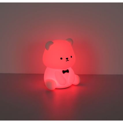Globo - LED RGBW stmievateľné dobíjateľné detské nočné svetlo LED/1W/5V 1200 mAh medveď