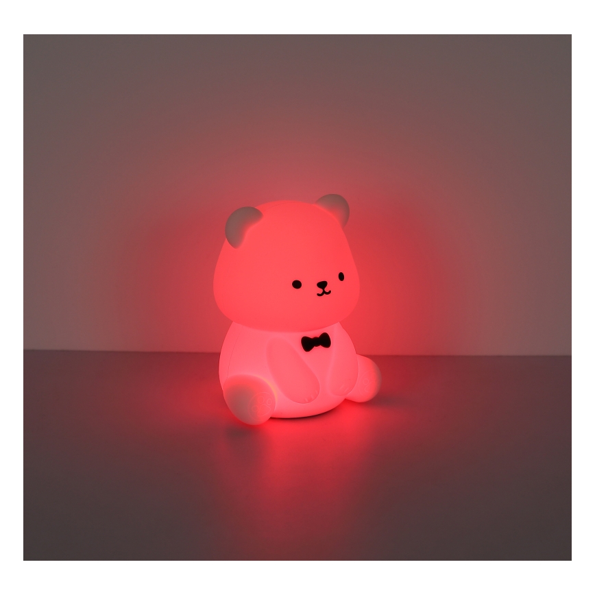 Globo - LED RGBW stmievateľné dobíjateľné detské nočné svetlo LED/1W/5V 1200 mAh medveď