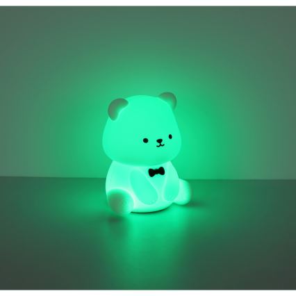 Globo - LED RGBW stmievateľné dobíjateľné detské nočné svetlo LED/1W/5V 1200 mAh medveď