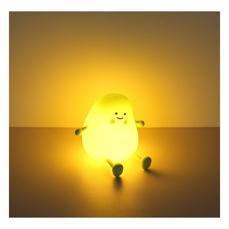 Globo - LED RGBW Stmievateľné nabíjateľné detské nočné svetlo LED/2W/5V 1200 mAh mango
