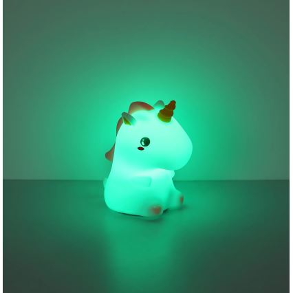 Globo - LED RGBW stmievateľné nabíjacie detské nočné svetlo LED/1,5W/5V 1200 mAh jednorožec