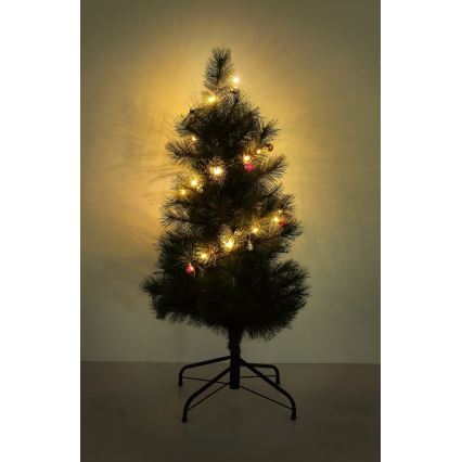 Globo - LED  reťaz 20xLED/2xAA 2,2m teplá biela