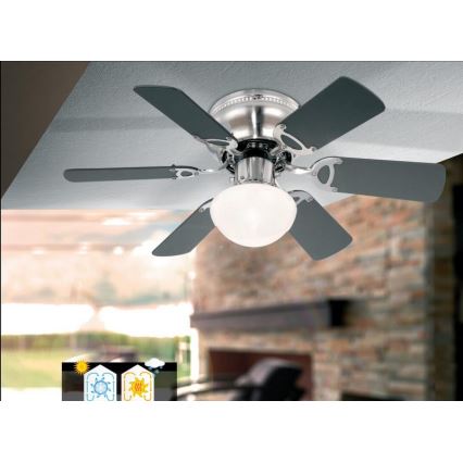 GLOBO 0307 - Stropný ventilátor UGO 1xE27/60W/230V