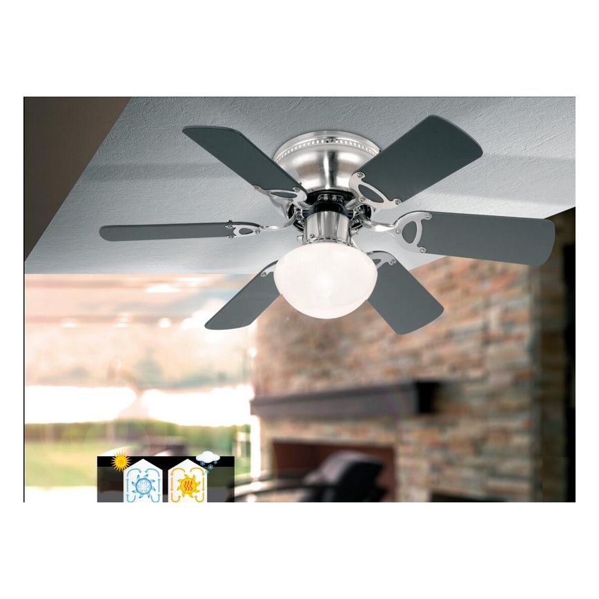 GLOBO 0307 - Stropný ventilátor UGO 1xE27/60W/230V