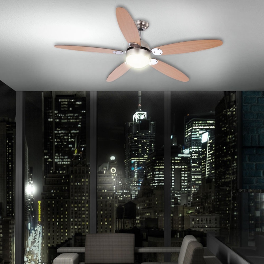 GLOBO 0308 - Stropní ventilátor AZURA 1xE14/60W/230V