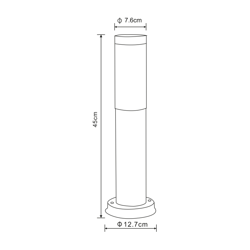 Globo - Vonkajšie svietidlo 1xE27/23W/230V 45 cm IP44