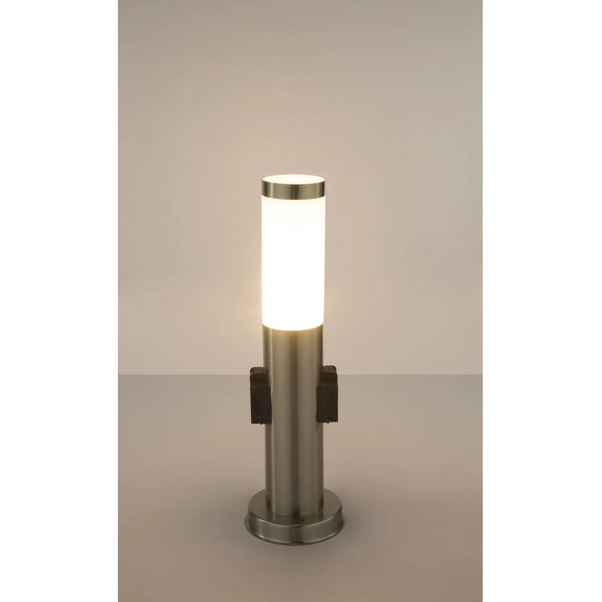 Globo - Vonkajšia lampa s 2 zásuvkami 1xE27/23W/230V IP44