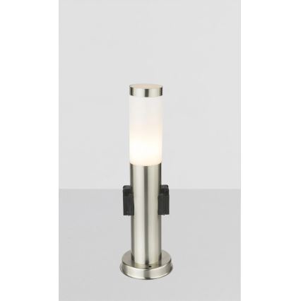 Globo - Vonkajšia lampa s 2 zásuvkami 1xE27/23W/230V IP44