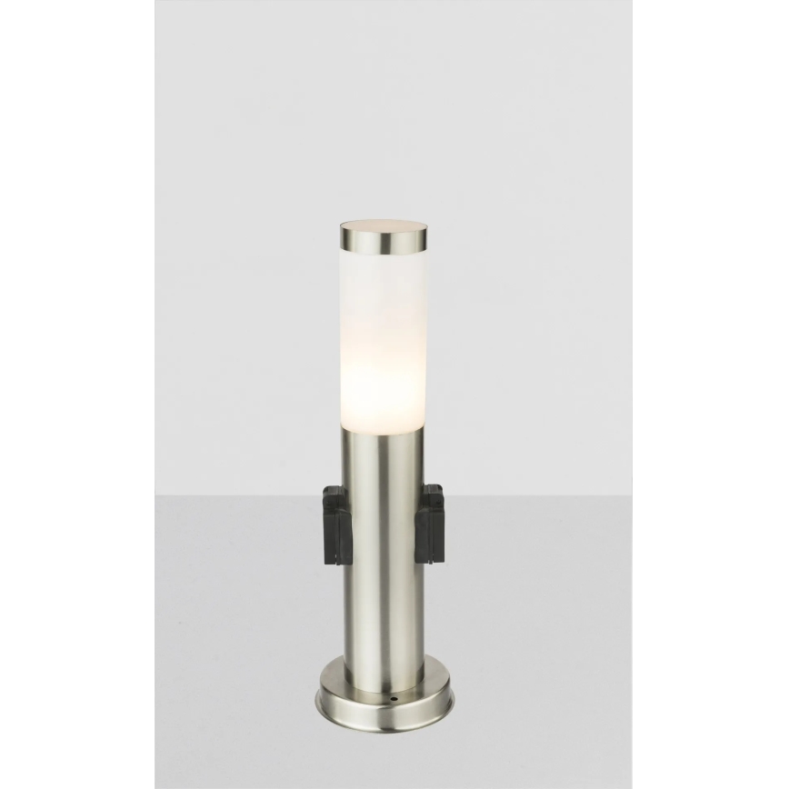 Globo - Vonkajšia lampa s 2 zásuvkami 1xE27/23W/230V IP44