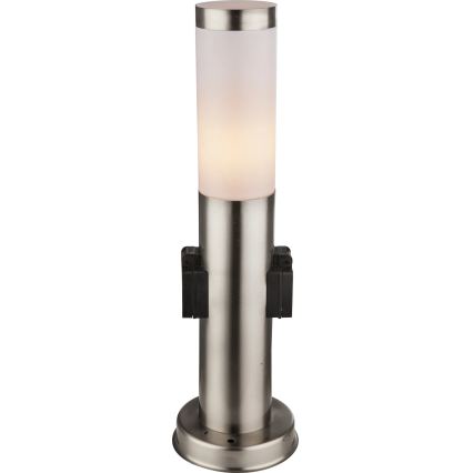 Globo - Vonkajšia lampa s 2 zásuvkami 1xE27/23W/230V IP44