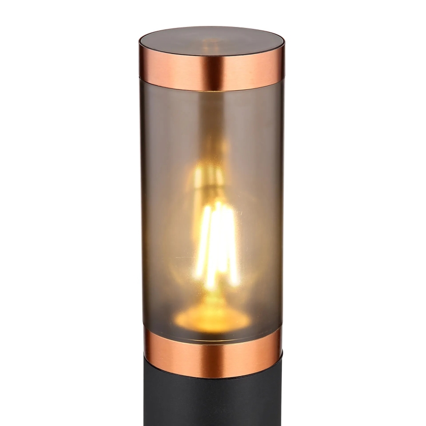 Globo - Vonkajšia lampa 1xE27/23W/230V IP44 110 cm čierna/meď
