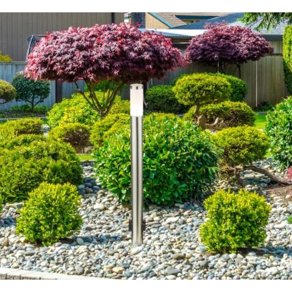 Globo 3159KLED - LED vonkajšia lampa so zásuvkou BOSTON LED/9W/230V IP44 110 cm