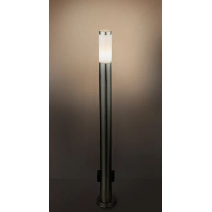 Globo 3159KLED - LED vonkajšia lampa so zásuvkou BOSTON LED/9W/230V IP44 110 cm