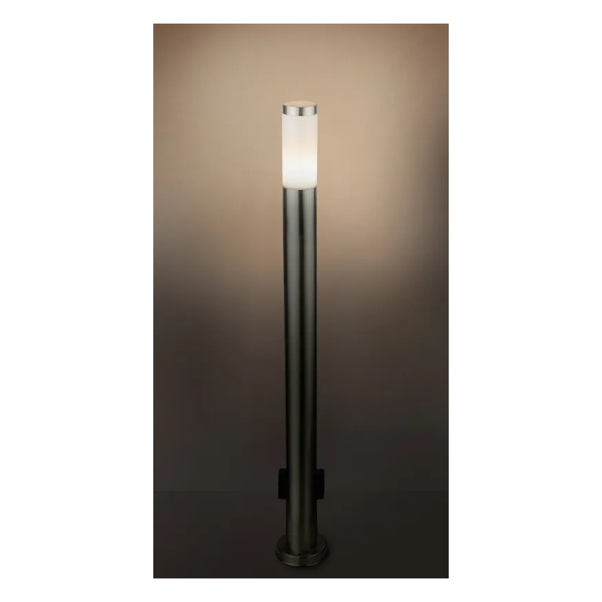 Globo 3159KLED - LED vonkajšia lampa so zásuvkou BOSTON LED/9W/230V IP44 110 cm