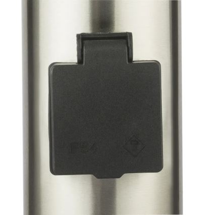 Globo 3159KLED - LED vonkajšia lampa so zásuvkou BOSTON LED/9W/230V IP44 110 cm