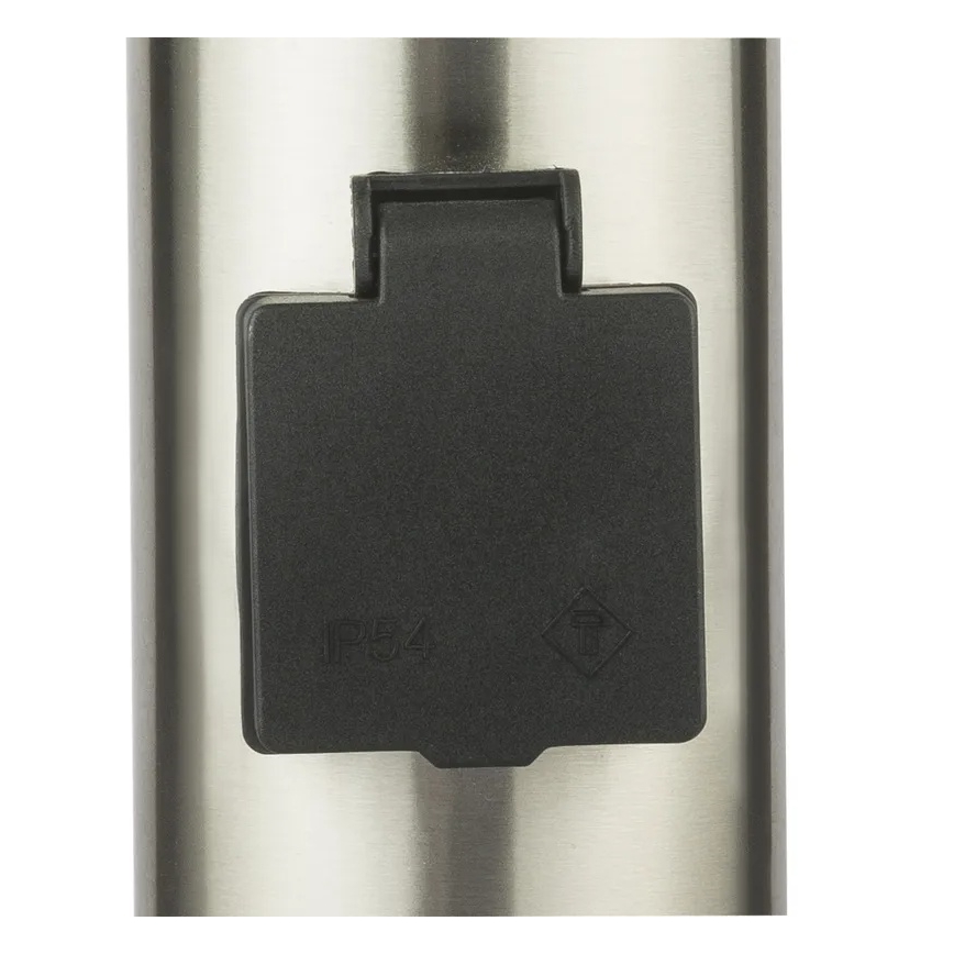 Globo 3159KLED - LED vonkajšia lampa so zásuvkou BOSTON LED/9W/230V IP44 110 cm