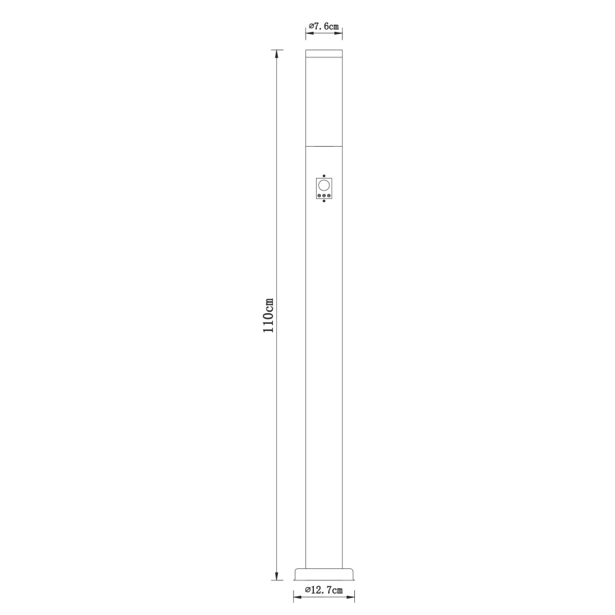 Globo - Vonkajšia lampa so senzorom 1xE27/30W/230V IP44