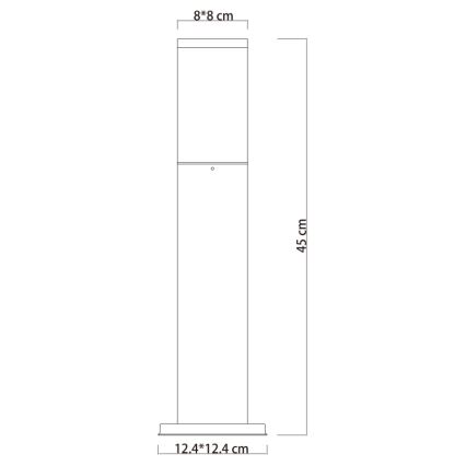 Globo - Vonkajšia lampa 1xE27/15W/230V 45 cm IP44