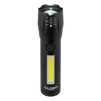 Globo - LED nabíjacia baterka LED/3W/5V + COB/3W 5500K 1200 mAh