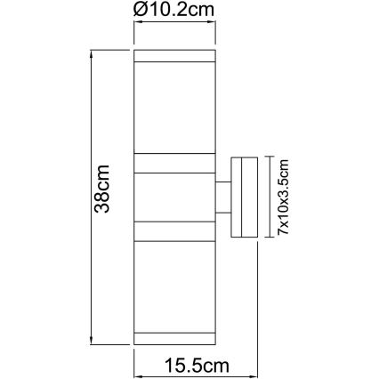 Globo - Stolná lampa 1xE27/25W/230V