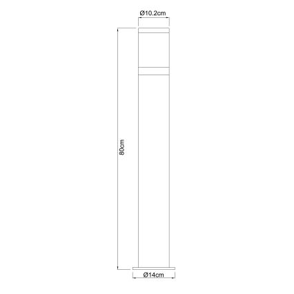 Globo - Vonkajšia lampa 1xE27/60W/230V IP44