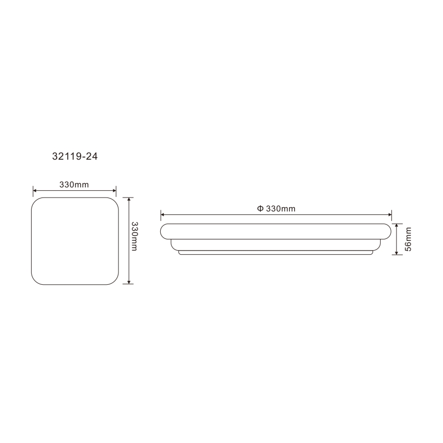 Globo - LED Vonkajšie stropné svietidlo LED/24W/230V IP54