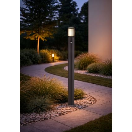 Globo - Vonkajšia lampa so senzorom 1xE27/15W/230V IP54 100 cm