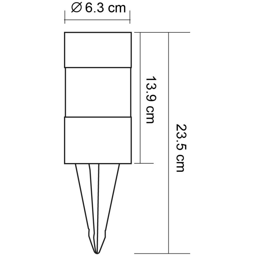 Globo - SADA 3x LED Solárna lampa LED/0,06W/3,2V IP44