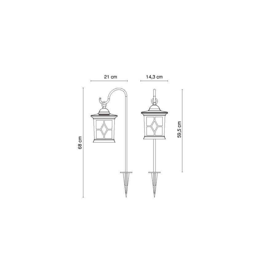 Globo - LED solárna lampa LED/0,05W/3,2V IP44 300 mAh