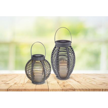 Globo - LED Solárne svietidlo LED/0,06W/3,2V IP44 200 mAh ratan