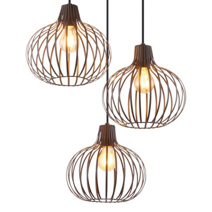 Globo - Závesný luster na lankách 3xE27/40W/230V