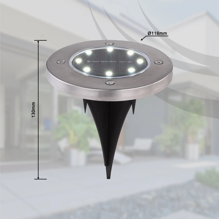 Globo - SADA 4x LED Solárne svietidlo LED/0,1W/3V IP44