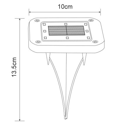 Globo - SADA 2x LED Solárne svietidlo LED/0,8W/1,2V IP44