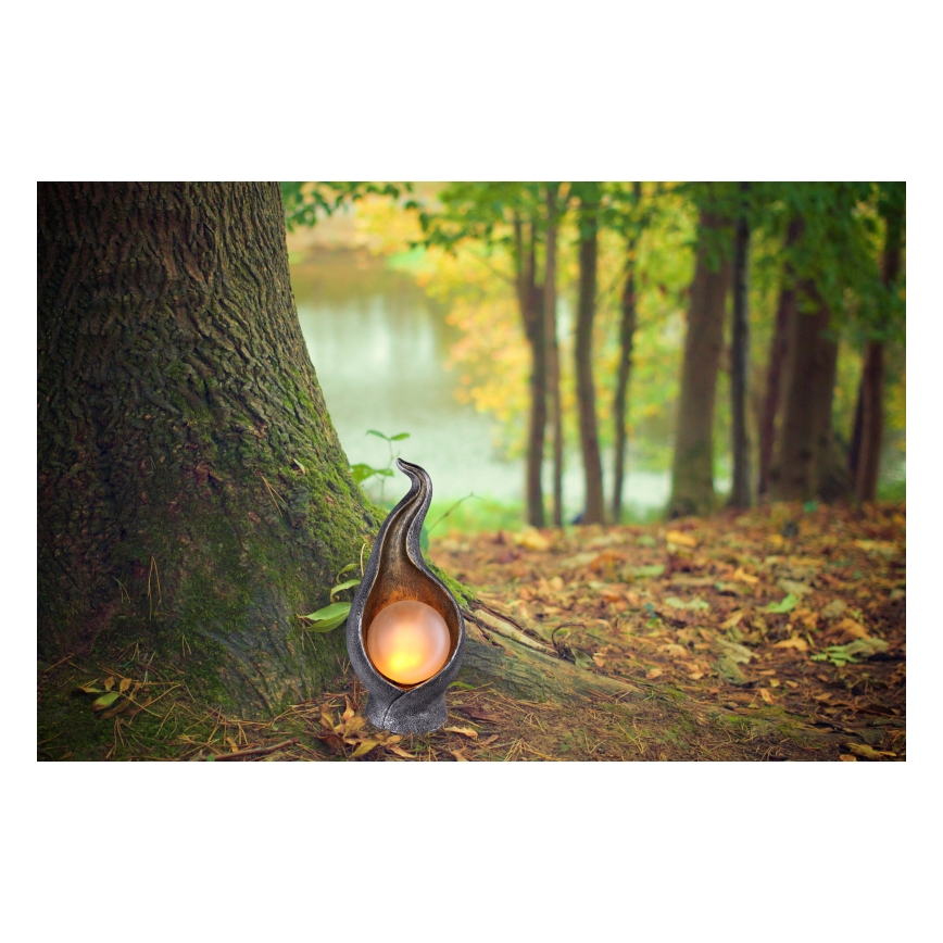 Globo - LED Solárne svietidlo LED/2,16W/3V 3000K IP44 strieborná