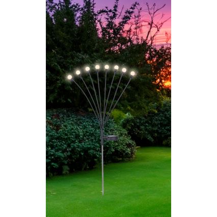 Globo - LED Solárne svietidlo 8xLED/0,06W/3,2V 3000K IP44