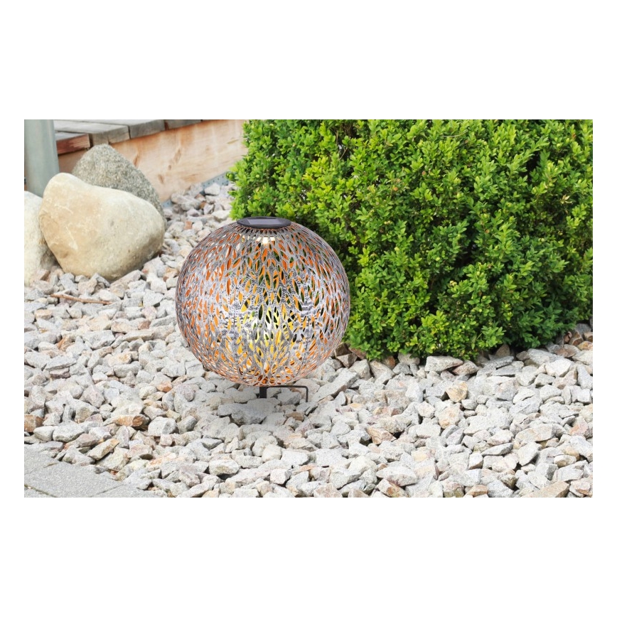 Globo - LED Solárne svietidlo LED/0,06W/1,2V strieborná IP44 270x380 mm