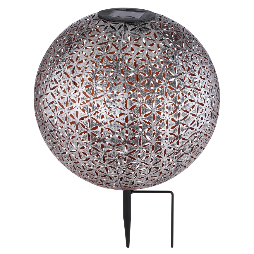 Globo - Solárne svietidlo LED/0,06W/1,2V strieborná IP44 270x380 mm